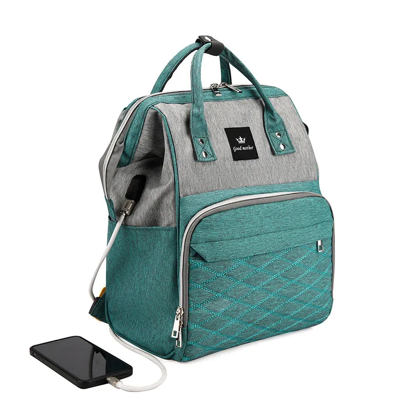 Lequeen Diaper Bag With Charger