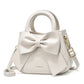 Leather Bag With Bow On Front The Store Bags White 