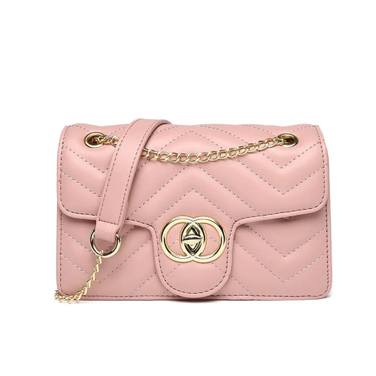 Leather Quilted Chain Bag