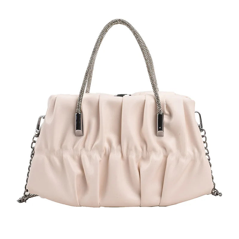 Puffer Small Chain Bag The Store Bags Beige 