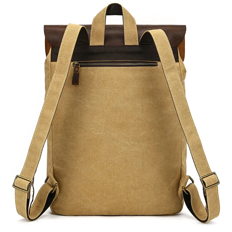 Canvas Leather Backpack 15.6 Laptop The Store Bags 