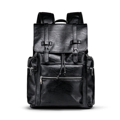 Leather 15 inch Laptop Backpack The Store Bags Black 