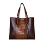 Croc Leather Tote The Store Bags Brown 