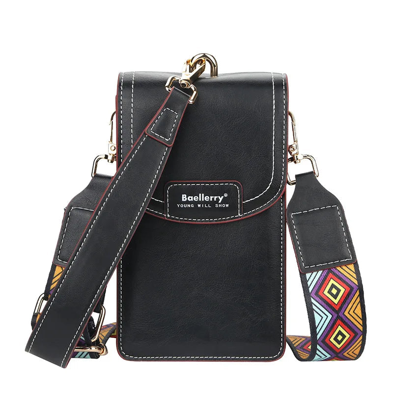 Small Leather Crossbody Bag For Phone The Store Bags black 