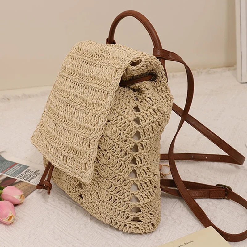 Straw Beach Backpack The Store Bags 