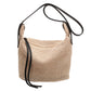 Straw Bag With Leather Straps