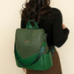Leather Anti Theft Backpack Women