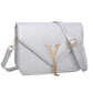 Square Leather Purse The Store Bags silver 1 