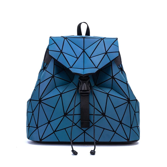 Geometric Drawstring Backpack