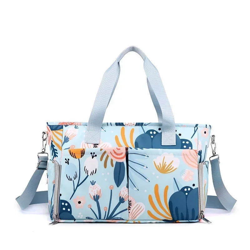 Floral Tote Diaper Bag