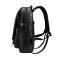 Black Leather Backpack 15 inch Laptop