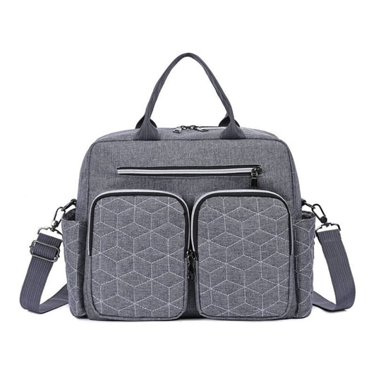 Compact Messenger Diaper Bag The Store Bags gray two 