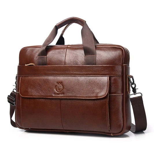 Leather Laptop Messenger Bag 15 inch The Store Bags Coffee 