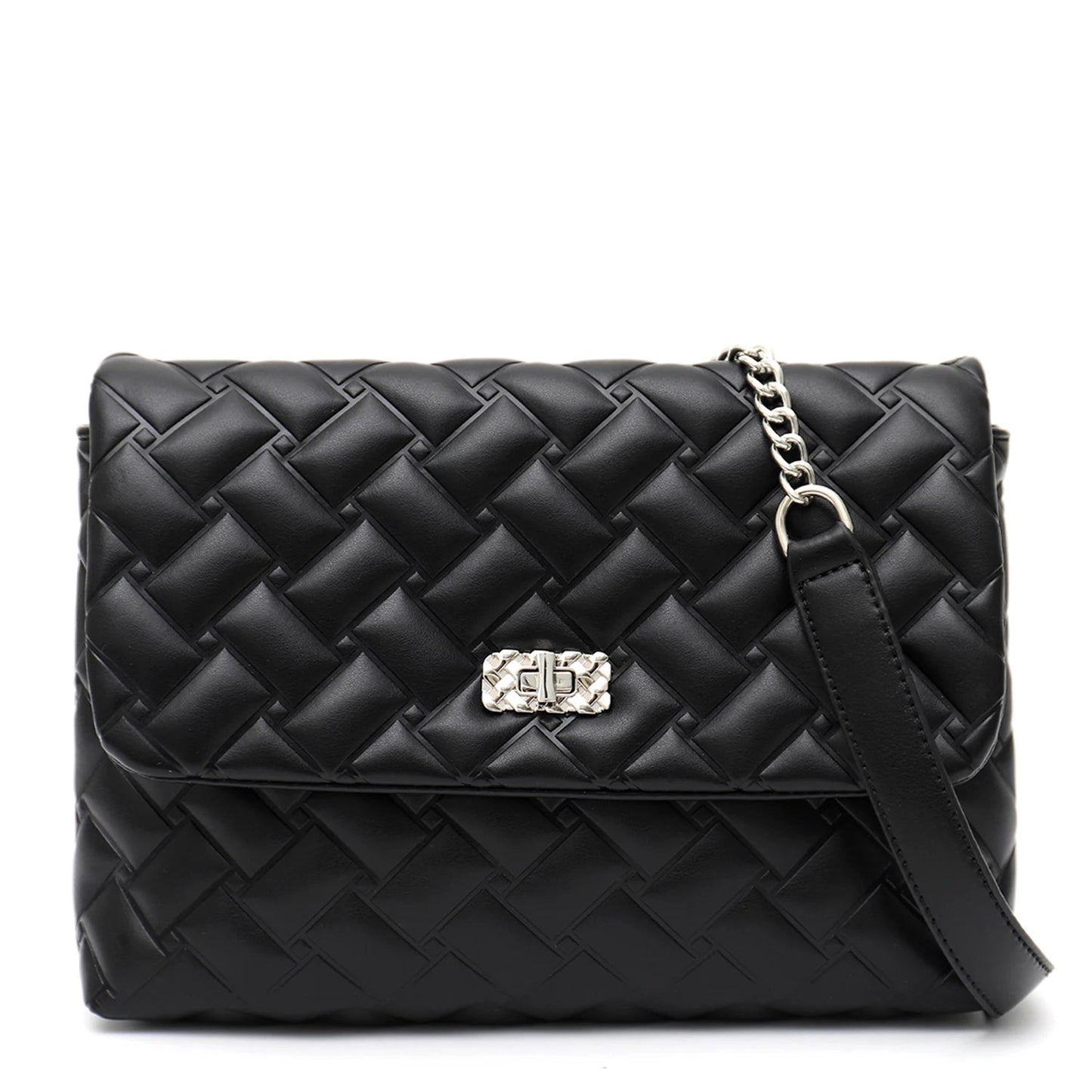 Quilted Purse With Chain The Store Bags BLACK 