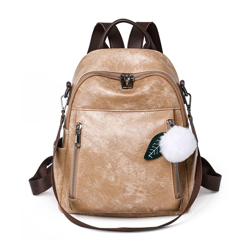Small Leather Convertible Backpack The Store Bags Creamy Yellow 