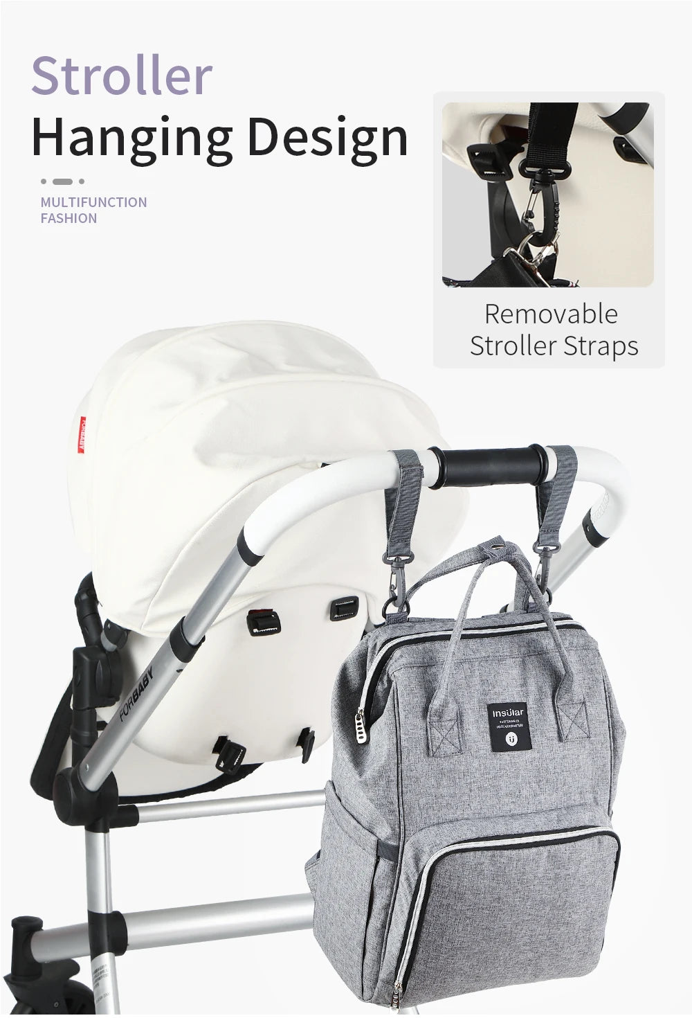 Mochila para pañales bebe