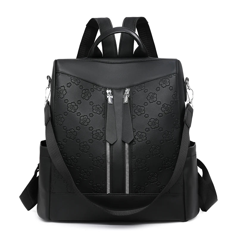 Leather Anti Theft Backpack Purse