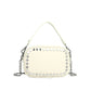 Black Rivet Purse Leather The Store Bags Beige 21cm 7cm 14cm 