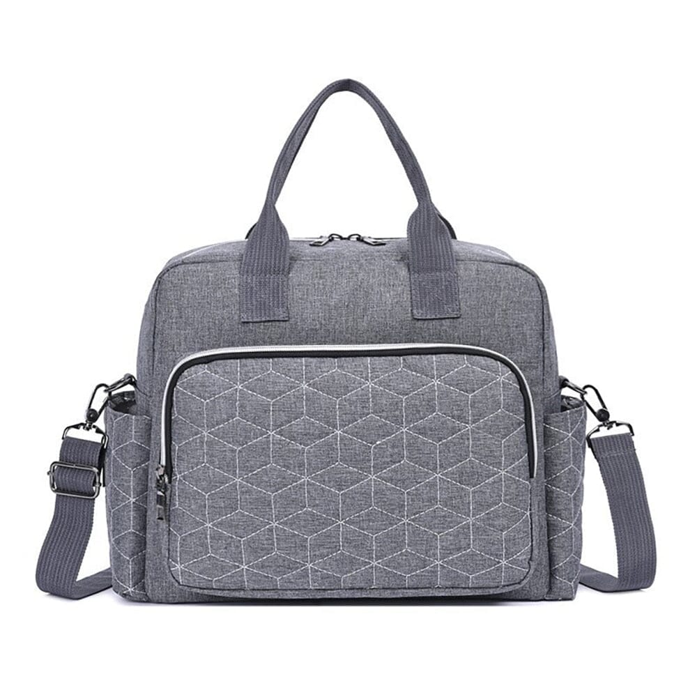 Compact Messenger Diaper Bag The Store Bags gray three 