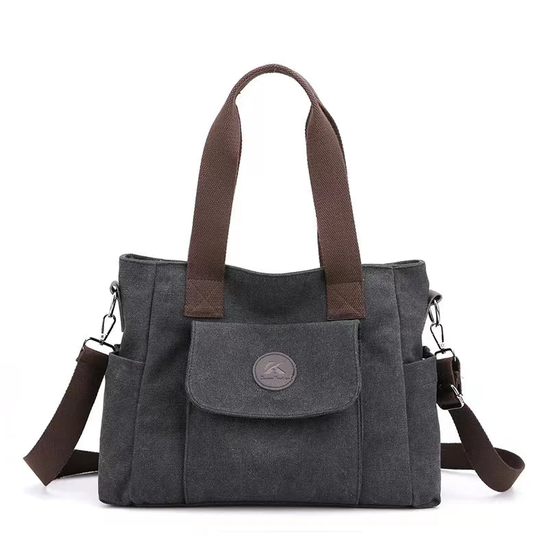 Bolso tote negro grande