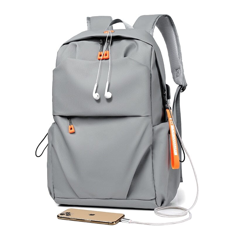 Backpack For Men Grey USB Charger The Store Bags 
