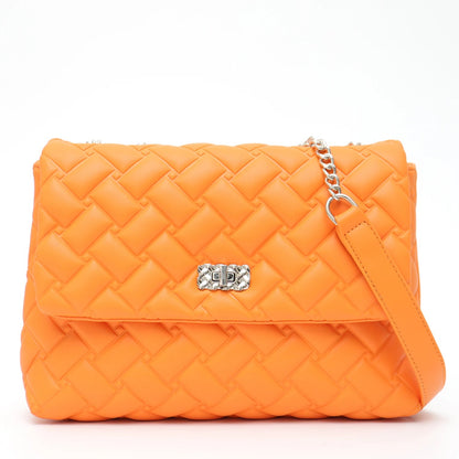 Quilted Purse With Chain The Store Bags ORANGE 