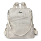 Hidden Zipper Backpack The Store Bags Light Grey 