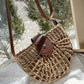 Bolso De Paja De Cuero