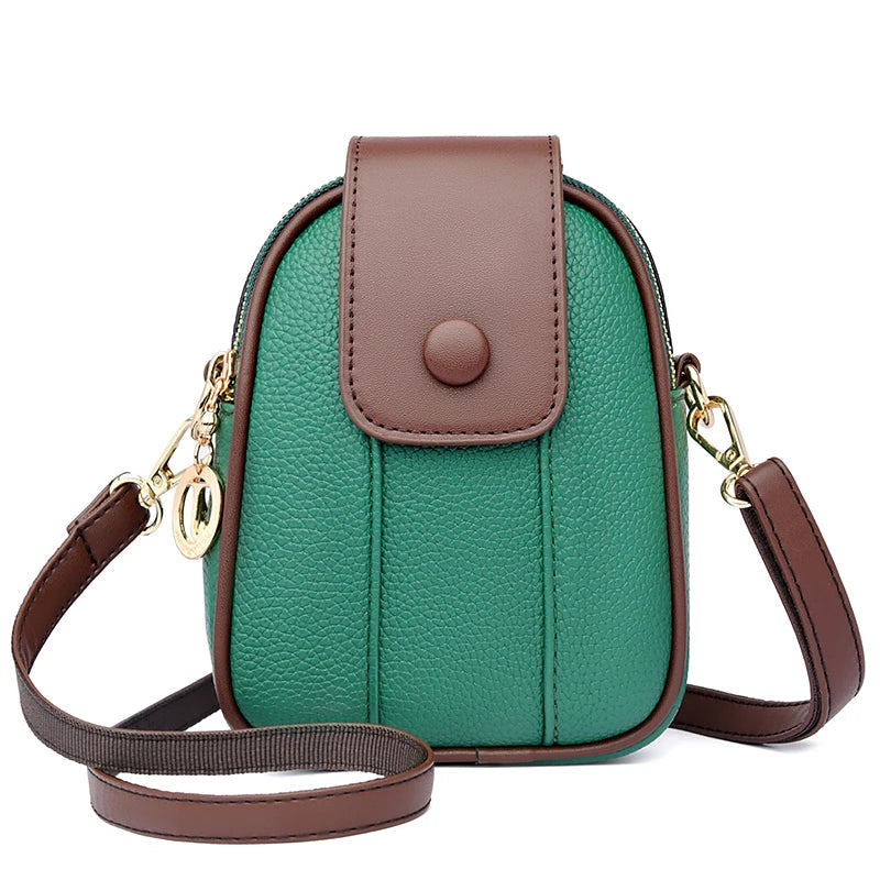 Leather Phone Crossbody Bag The Store Bags Green 