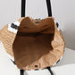 Straw Tote Bag Leather Handles The Store Bags 