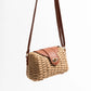 Straw And Brown Leather Purse The Store Bags 