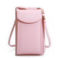 Leather Clutch Wallet With Phone Pocket The Store Bags Pink 