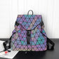 Geometric Drawstring Backpack