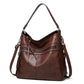 Bolso de hombro con piel
