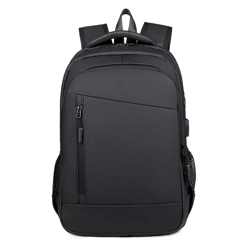 Travel Backpack For Men USB Side Pocket RFID Laptop The Store Bags Black 