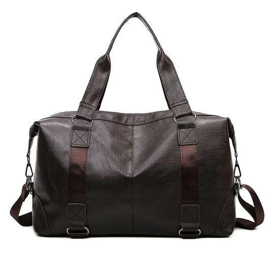 Leather Spend The Night Bag