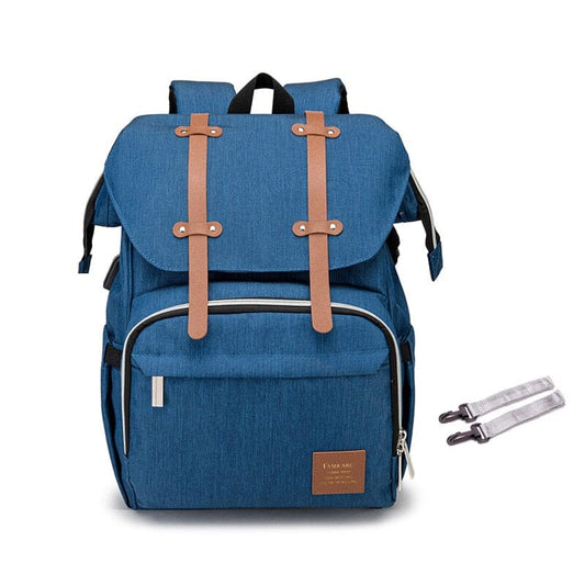 Waterproof USB Charger Diaper Bag The Store Bags blue 
