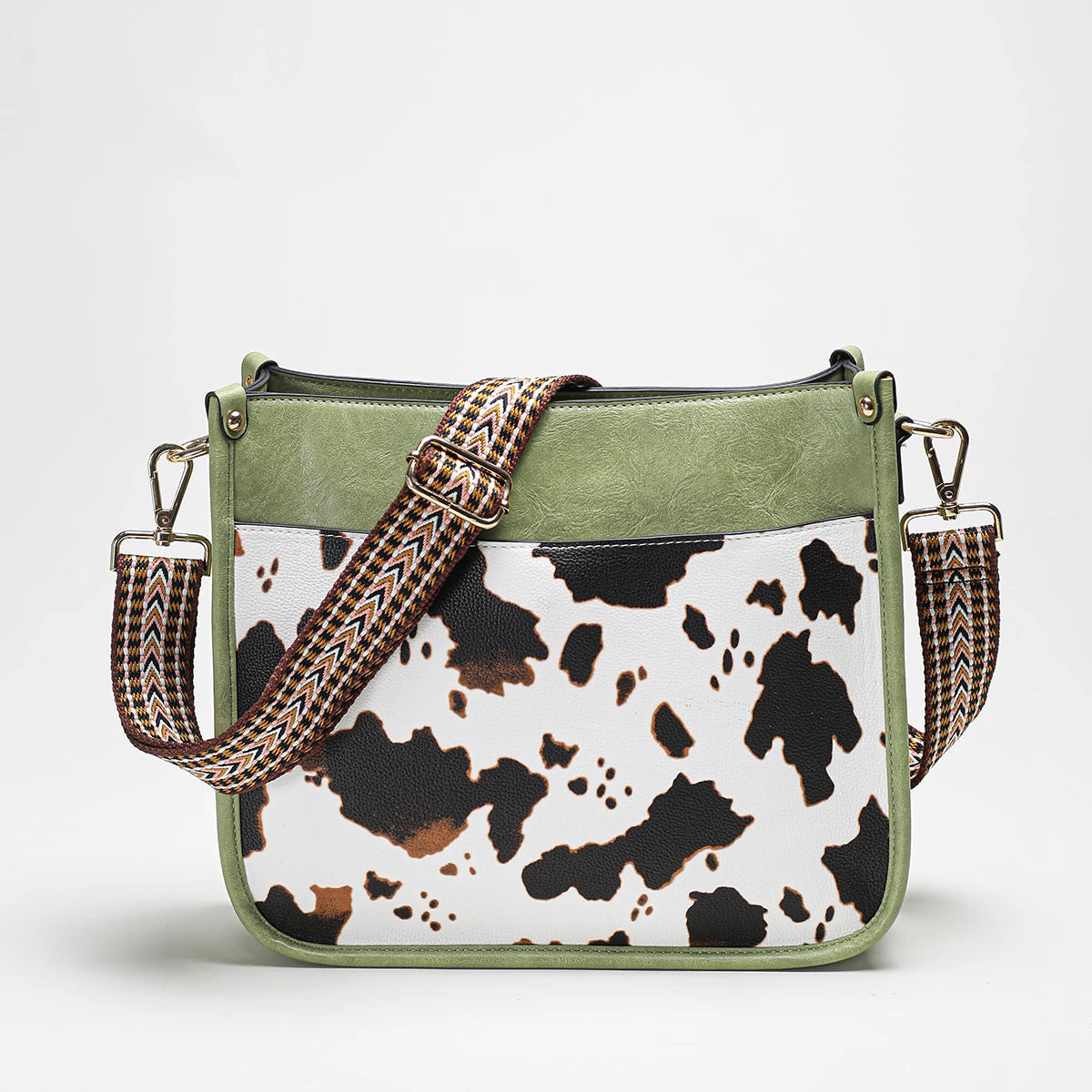 Cow Print Tote Bag The Store Bags Green 