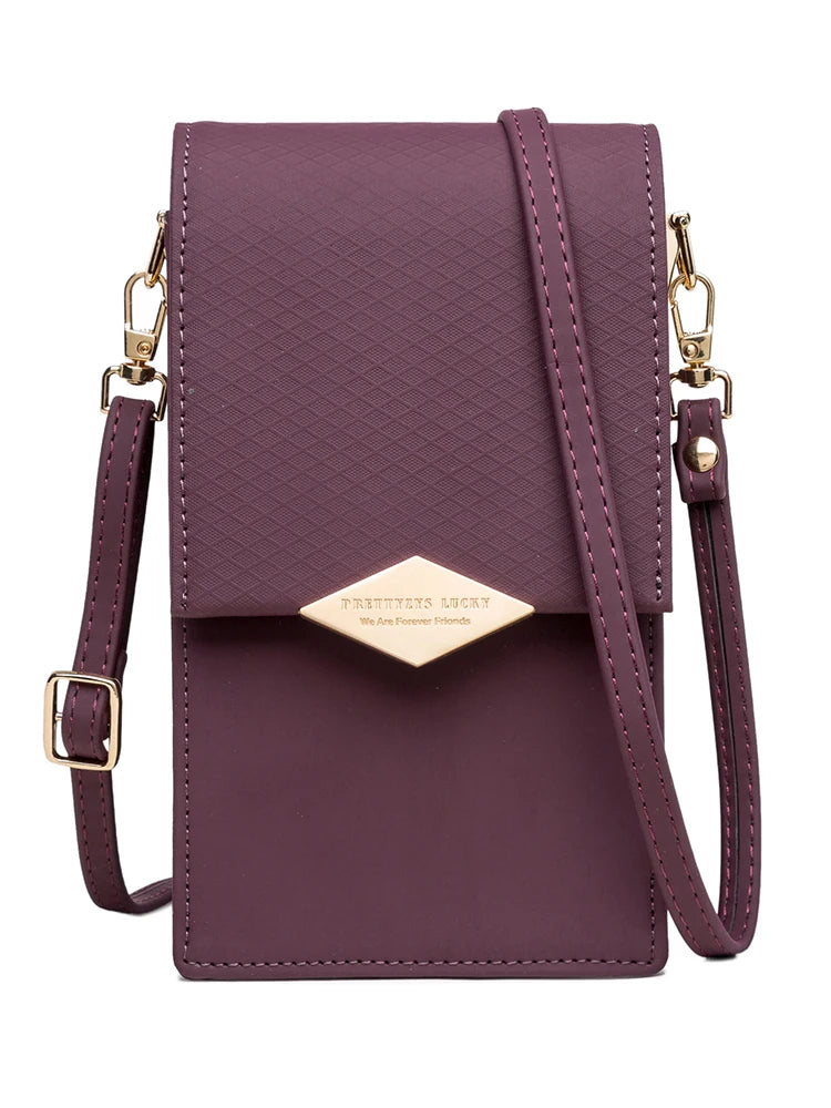 Leather Phone Wallet Crossbody