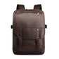 Black Leather Backpack 15 inch Laptop