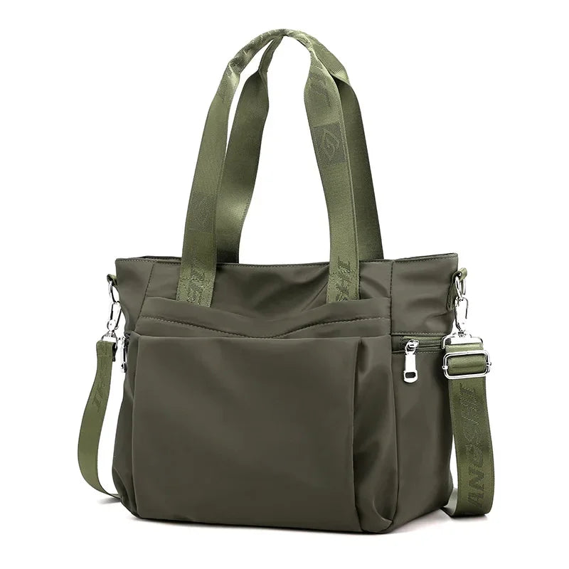 Tote Bag Nylon Zip Top The Store Bags green 