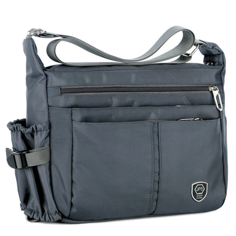 Messenger Bag With Water Bottle Holder The Store Bags GRAY 