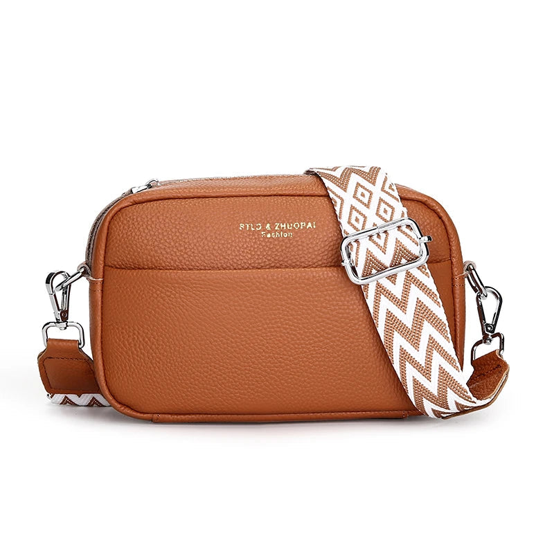LUXY Leather Crossbody Bag With Guitar Strap The Store Bags