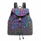 Geometric Drawstring Backpack
