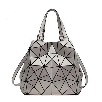Silver Geometric Bag