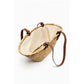 Straw Basket Bag With Drawstring