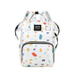 Floral Print Backpack Diaper Bag