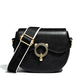 Round Leather Shoulder Bag The Store Bags Black 