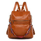Faux Leather Laptop Backpack Women's The Store Bags Brown 