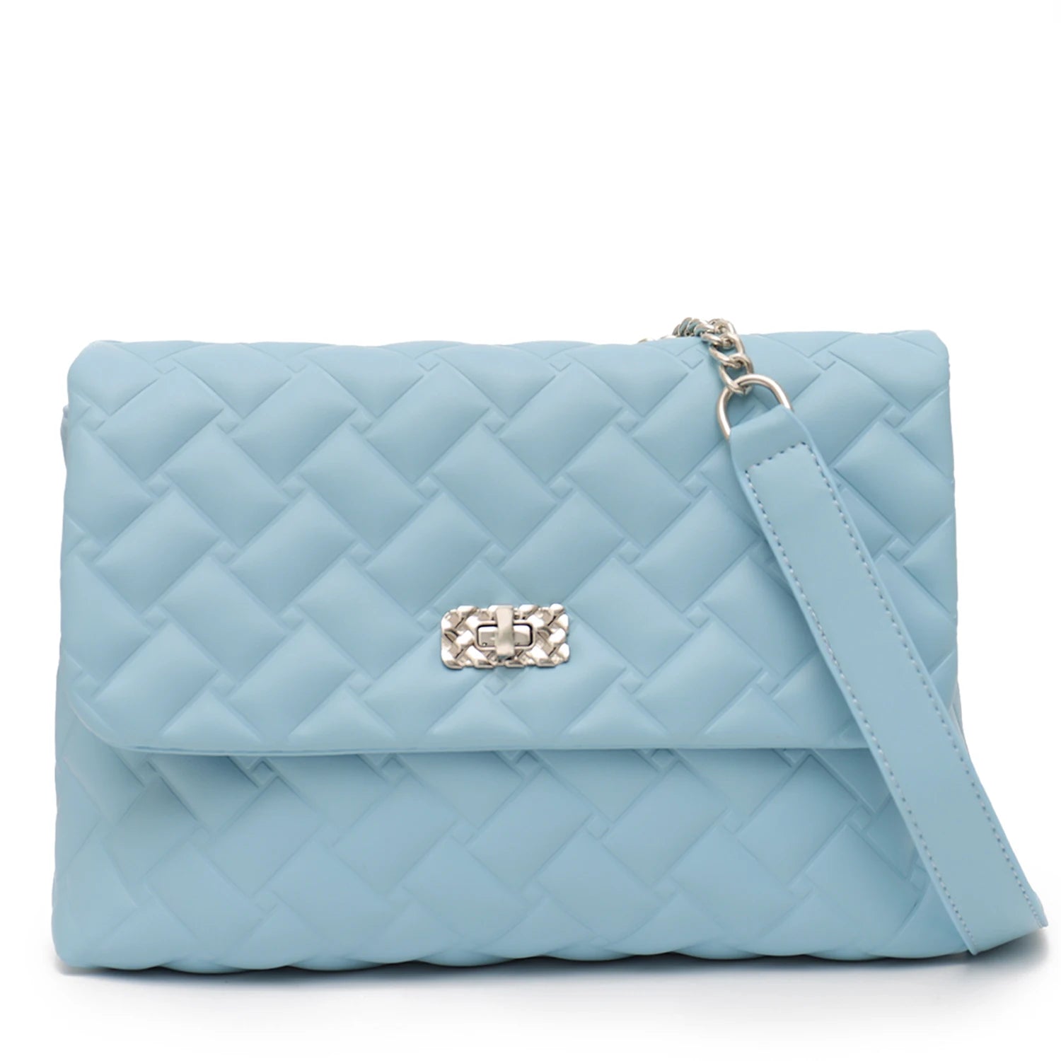 Quilted Purse With Chain The Store Bags BLUE 